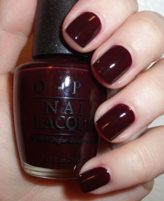 deep burgundy nails