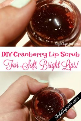 DIY Cranberry Lip Scrub
