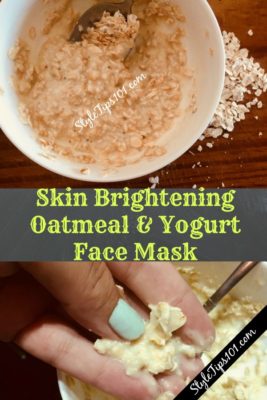 DIY Oatmeal Yogurt Face Mask