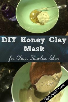 DIY honey clay mask