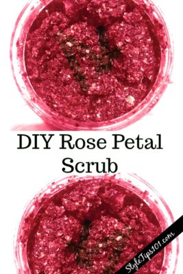 DIY rose petal scrub