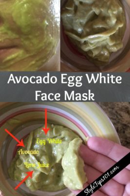 avocado egg white face mask