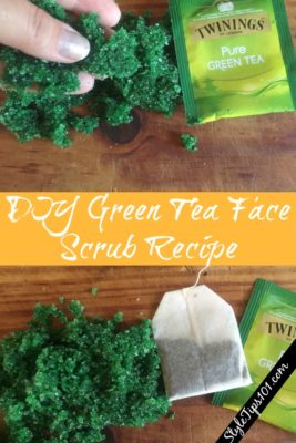 diy green tea face scrub