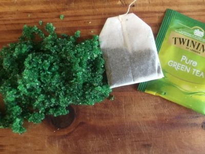 green tea body scrub