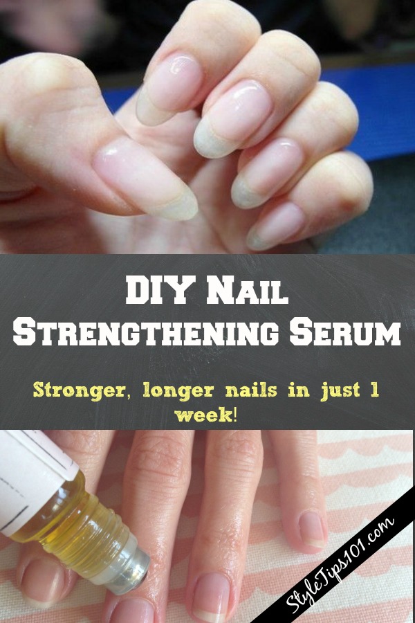 DIY Nail strengthening serum