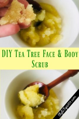 DIY tea tree scrub