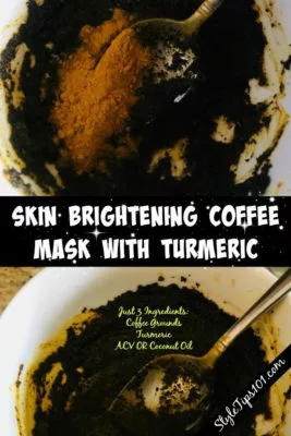 Download Skin Brightening Coffee Mask With Turmeric PSD Mockup Templates