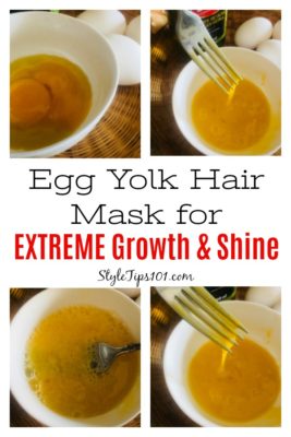 diy egg yolk hair mask