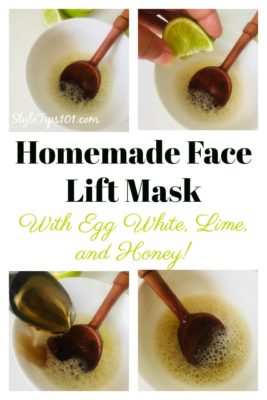 homemade face lift mask