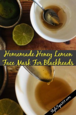 homemade honey lemon face mask