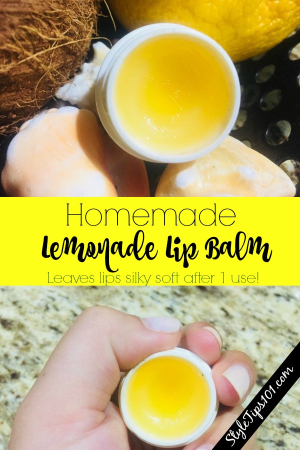 Homemade Lemonade Lip Balm