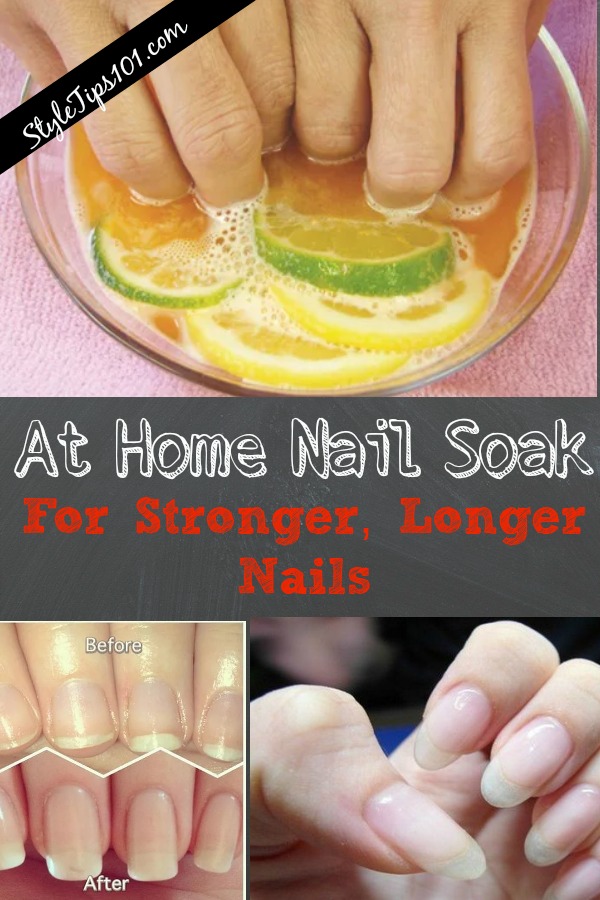 At Home Nail Soak