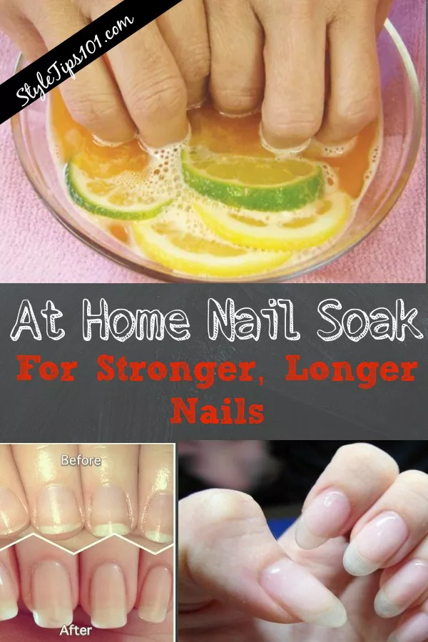 At Home Nail Soak For Stronger, Longer Nails