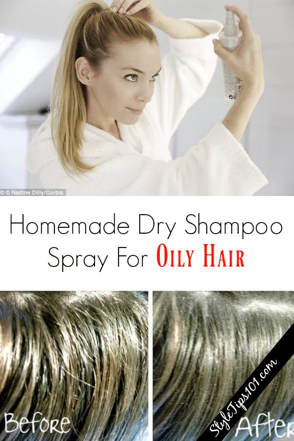 homemade dry shampoo spray