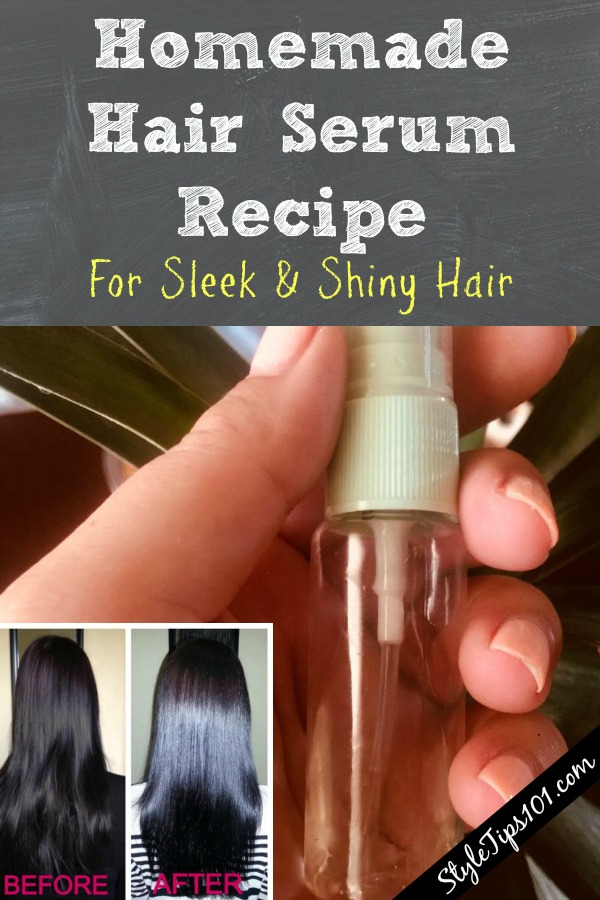 Homemade Hair Serum Recipe For Sleek And Shiny Hair