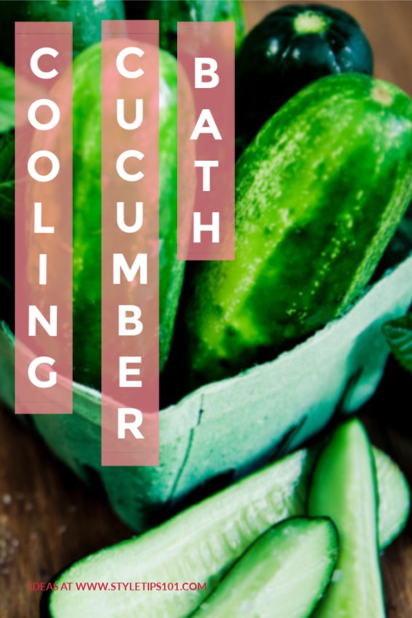 Cooling Cucumber Bath