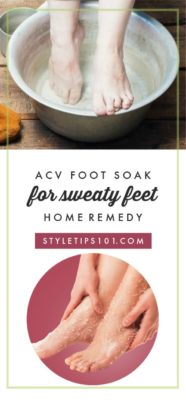 Home Remedy for Sweaty Feet