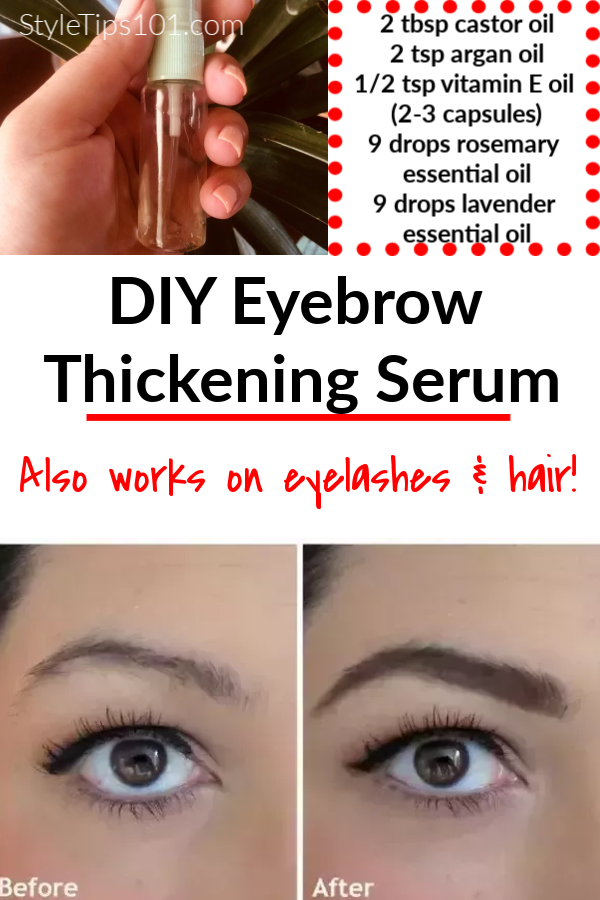 DIY Eyebrow Thickening Serum