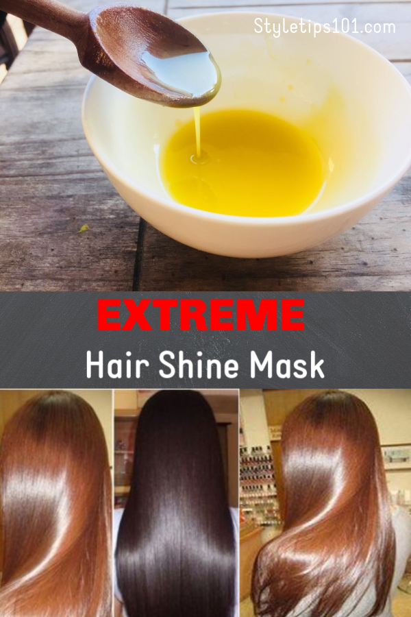 DIY Shiny Hair Mask