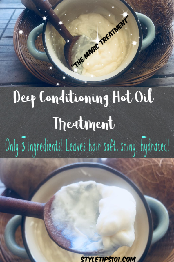 deep conditioning hot oil treatment