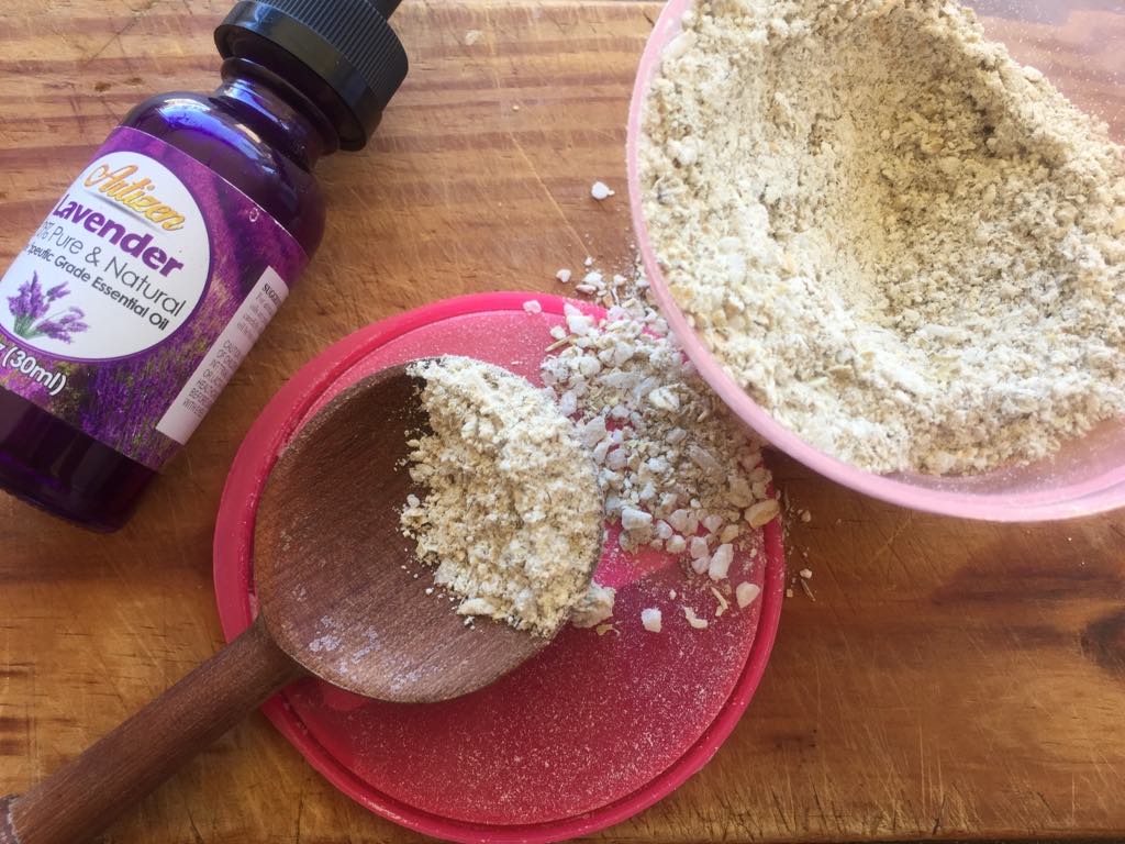 oats and lavender mask