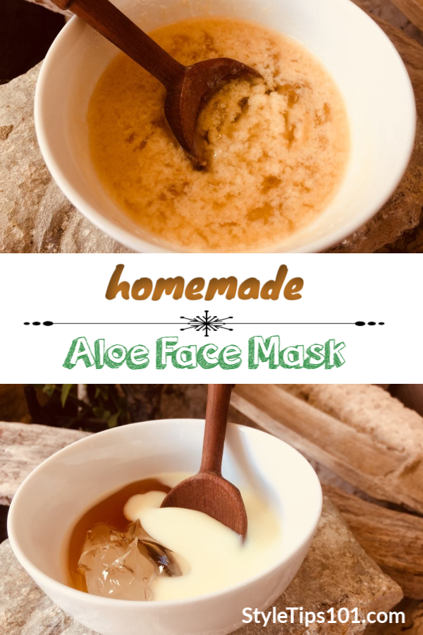 homemade aloe face mask