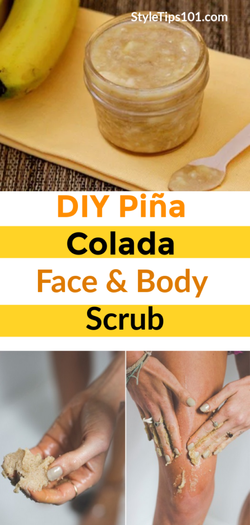 DIY Pina Colada Scrub
