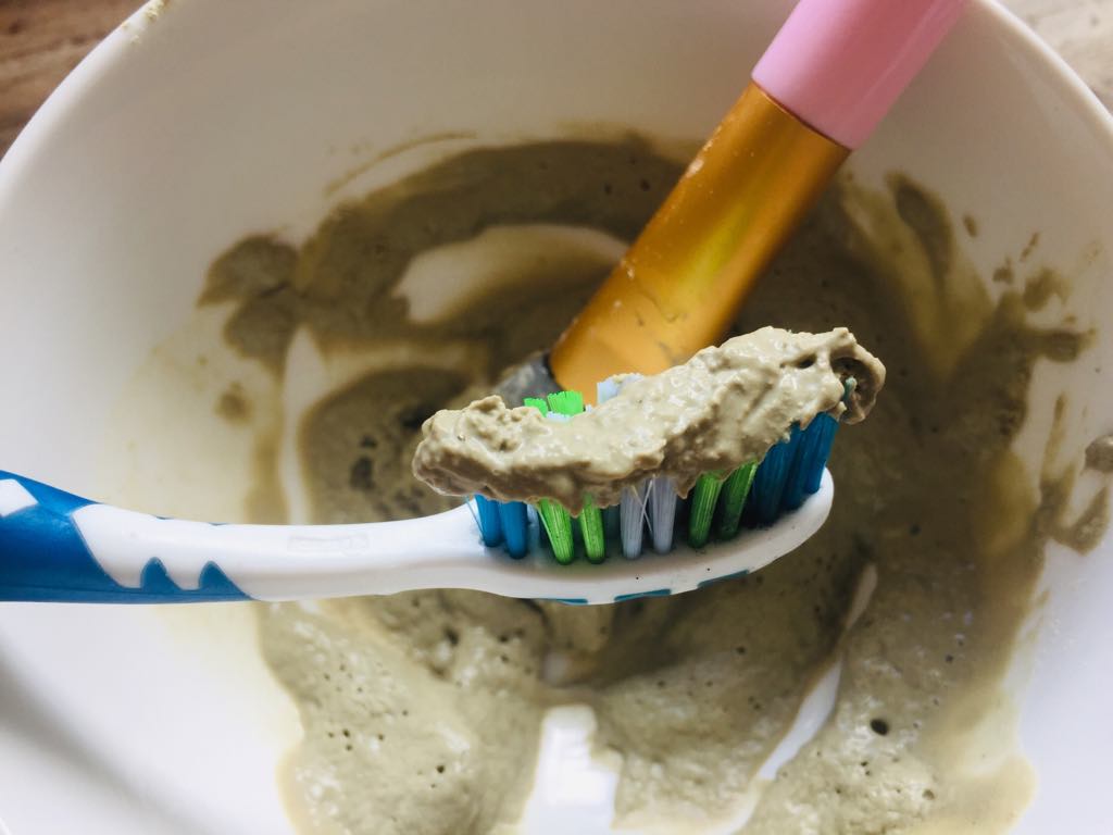 homemade clay toothpaste