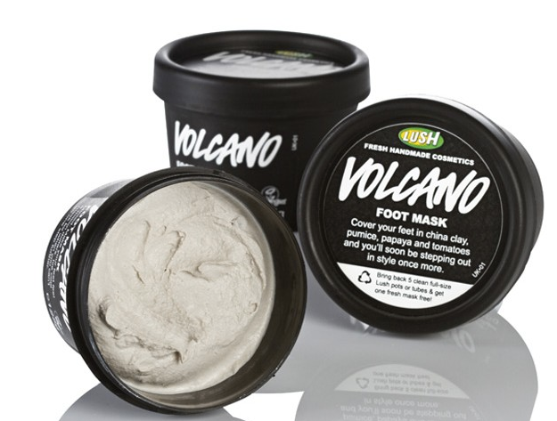 lush volcano foot mask