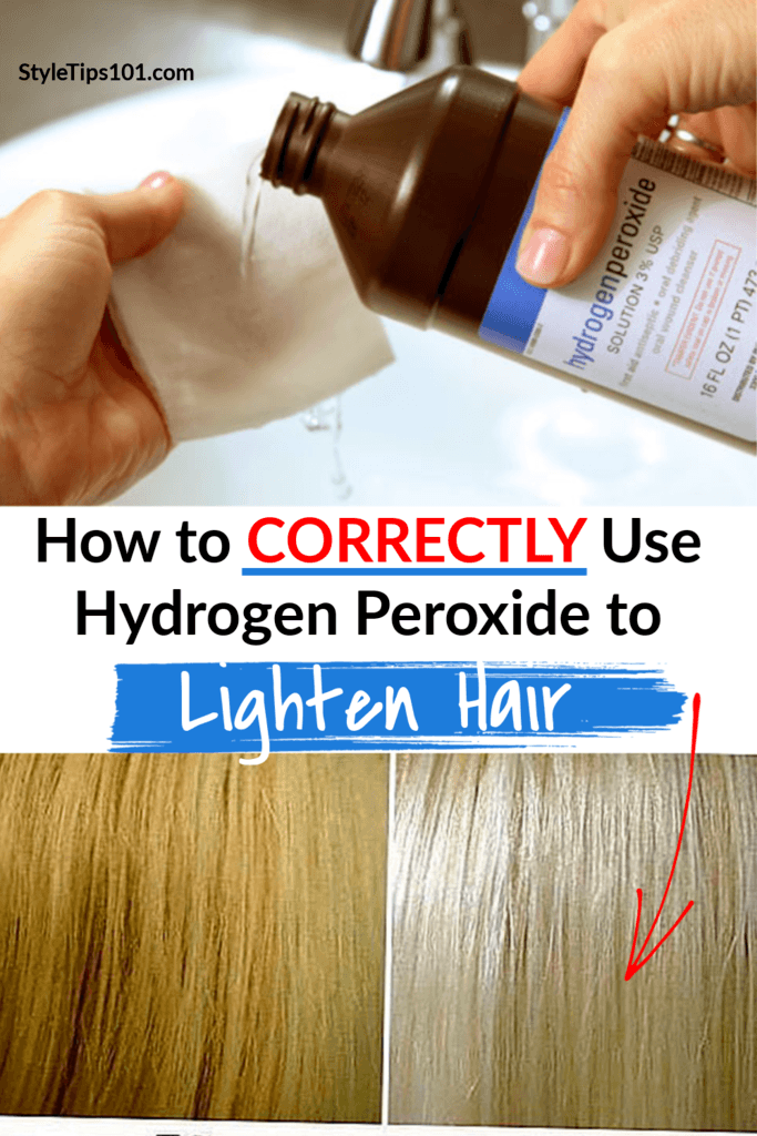 How To Lighten Hair With Hydrogen Peroxide