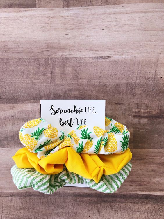 pineapple scrunchies